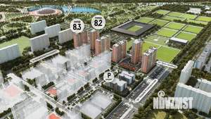 2-к квартира, строящийся дом, 57м2, 9/18 этаж
