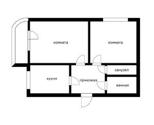 2-к квартира, вторичка, 48м2, 11/12 этаж