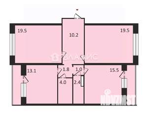 3-к квартира, вторичка, 92м2, 6/16 этаж