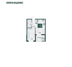 1-к квартира, вторичка, 39м2, 15/18 этаж