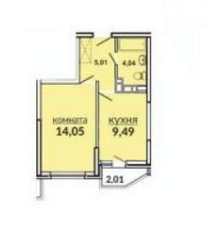 1-к квартира, вторичка, 32м2, 11/17 этаж