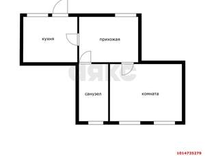 1-к квартира, вторичка, 39м2, 1/1 этаж