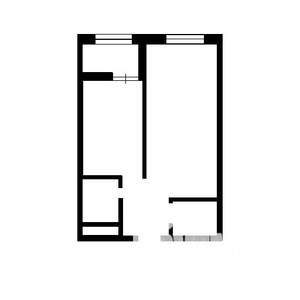 1-к квартира, вторичка, 42м2, 24/25 этаж