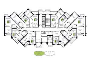 1-к квартира, вторичка, 38м2, 1/12 этаж