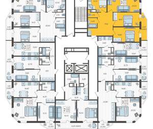 3-к квартира, строящийся дом, 86м2, 12/16 этаж