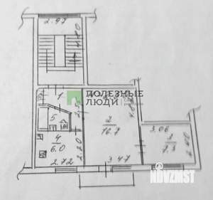 2-к квартира, вторичка, 38м2, 4/5 этаж