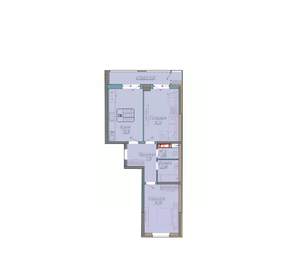 2-к квартира, вторичка, 61м2, 10/18 этаж