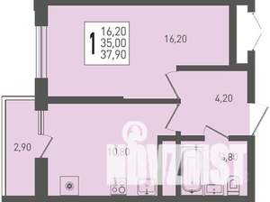 1-к квартира, вторичка, 38м2, 10/24 этаж
