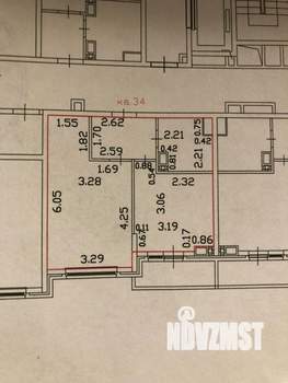 1-к квартира, вторичка, 35м2, 6/18 этаж