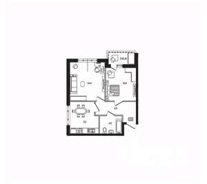 2-к квартира, вторичка, 48м2, 3/7 этаж