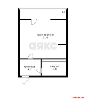 Студия квартира, сданный дом, 30м2, 1/16 этаж