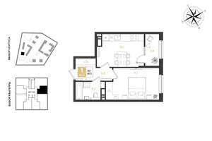1-к квартира, вторичка, 41м2, 11/18 этаж