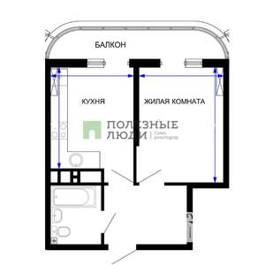 1-к квартира, сданный дом, 33м2, 9/24 этаж