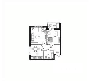 2-к квартира, вторичка, 48м2, 5/7 этаж