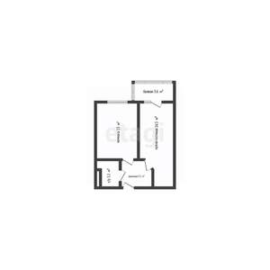 1-к квартира, вторичка, 41м2, 9/25 этаж