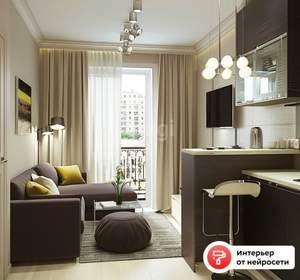 1-к квартира, вторичка, 35м2, 4/9 этаж