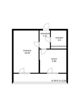 1-к квартира, вторичка, 38м2, 16/24 этаж
