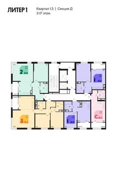 1-к квартира, вторичка, 35м2, 10/18 этаж