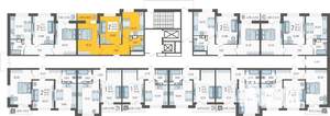 2-к квартира, вторичка, 51м2, 16/19 этаж