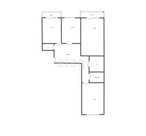 3-к квартира, вторичка, 82м2, 9/17 этаж