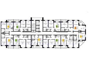 2-к квартира, строящийся дом, 56м2, 2/16 этаж