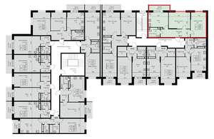 2-к квартира, строящийся дом, 61м2, 3/3 этаж