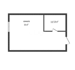 Студия квартира, вторичка, 24м2, 1/3 этаж
