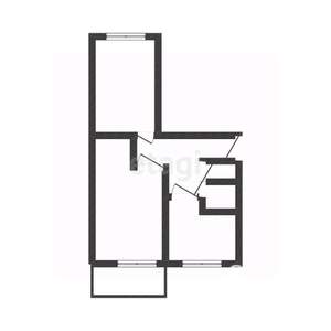 2-к квартира, вторичка, 50м2, 5/5 этаж