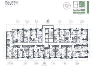 2-к квартира, вторичка, 49м2, 11/21 этаж