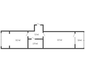 1-к квартира, вторичка, 41м2, 2/6 этаж
