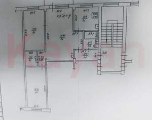 3-к квартира, вторичка, 60м2, 3/5 этаж