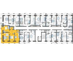 3-к квартира, строящийся дом, 84м2, 4/12 этаж