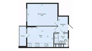 1-к квартира, вторичка, 39м2, 16/18 этаж