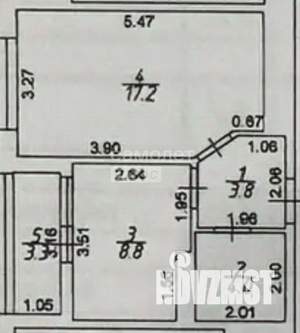 1-к квартира, вторичка, 34м2, 5/18 этаж
