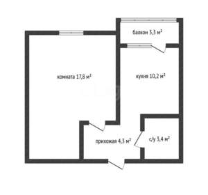 1-к квартира, вторичка, 37м2, 15/24 этаж