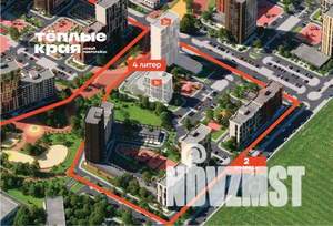 2-к квартира, вторичка, 57м2, 6/18 этаж