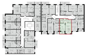 1-к квартира, строящийся дом, 40м2, 3/3 этаж