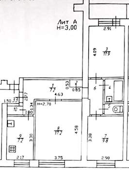 3-к квартира, вторичка, 64м2, 2/10 этаж