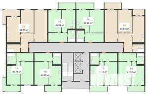 1-к квартира, вторичка, 47м2, 5/16 этаж