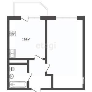 1-к квартира, вторичка, 36м2, 3/5 этаж