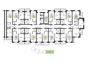 1-к квартира, вторичка, 49м2, 6/15 этаж