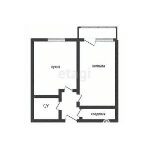 1-к квартира, вторичка, 44м2, 3/6 этаж