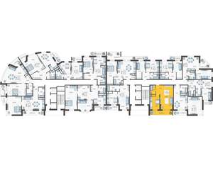 1-к квартира, вторичка, 51м2, 14/16 этаж