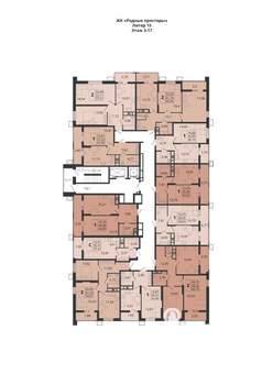 1-к квартира, вторичка, 40м2, 17/18 этаж