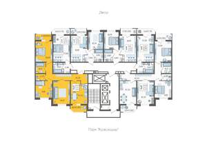 3-к квартира, строящийся дом, 79м2, 20/23 этаж