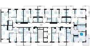 2-к квартира, сданный дом, 69м2, 15/22 этаж