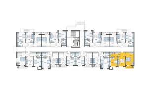 2-к квартира, строящийся дом, 52м2, 1/16 этаж