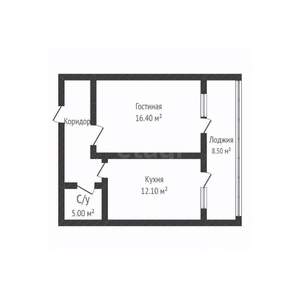 1-к квартира, вторичка, 39м2, 3/7 этаж