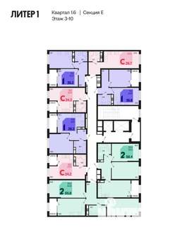 1-к квартира, вторичка, 35м2, 8/18 этаж