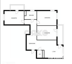 3-к квартира, вторичка, 76м2, 7/9 этаж